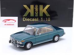 BMW 2002 ti Diana Bouwjaar 1970 turkoois metalen 1:18 KK-Scale