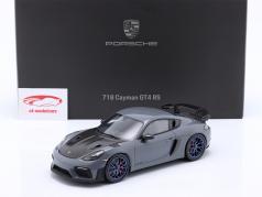 Porsche 718 (982) Cayman GT4 RS 建設年 2021 アークティックグレー 1:18 Spark
