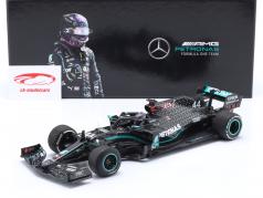 L. Hamilton Mercedes-AMG F1 W11 #44 Winnaar Brits GP formule 1 Wereldkampioen 2020 1:18 Minichamps