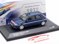 Peugeot 306 S16 Gendarmerie 1998 blå 1:43 Solido