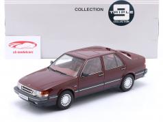 Saab 9000 CD Turbo 建設年 1990 暗赤色 1:18 Triple9