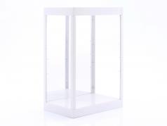 Single display case with LED lighting and Mirror for figures scale 1:6 white Triple9
