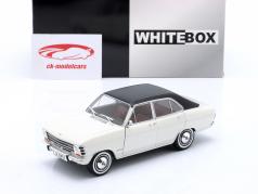 Opel Olympia A Anno di costruzione 1967 bianco / nero 1:24 WhiteBox