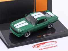Ford Mustang Custom 建設年 1969 緑 メタリックな / 白 1:43 Ixo