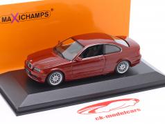 BMW 3 series 328 Ci cupê (E46) Ano de construção 1999 vermelho metálico 1:43 Minichamps