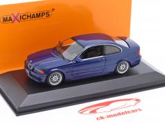 BMW 3 Series 328 Ci cupê (E46) Ano de construção 1999 azul metálico 1:43 Minichamps