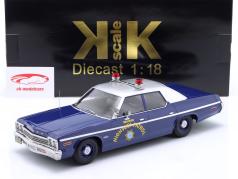 Dodge Monaco Nevada Highway Patrol Byggeår 1974 blå / sølv 1:18 KK-Scale