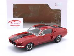 Shelby GT500 Byggeår 1967 rød med sort striber 1:18 Solido