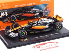 Lando Norris McLaren MCL60 #4 2º Britânico GP Fórmula 1 2023 1:43 Bburago