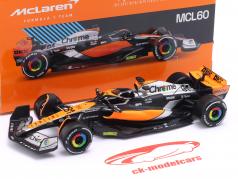 Oscar Piastri McLaren MCL60 #81 Brits GP formule 1 2023 1:43 Bburago