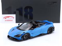 McLaren 765 LT Spider Baujahr 2021 blau 1:18 GT-Spirit