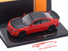 Dodge Charger SRT Hellcat Bouwjaar 2021 rood / zwart 1:43 Ixo