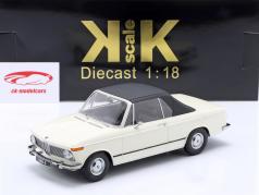 BMW 1600-2 Cabriolet Anno di costruzione 1968 bianco 1:18 KK-Scale