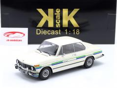 BMW 2002 Alpina Byggeår 1974 hvid 1:18 KK-Scale