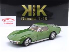 Chevrolet Corvette C3 year 1972 green metallic 1:18 KK-Scale