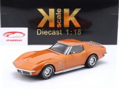 Chevrolet Corvette C3 Año de construcción 1972 naranja metálico 1:18 KK-Scale