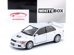 Mitsubishi Lancer Evolution VII RHD Byggeår 2001 sølv 1:24 WhiteBox