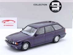 BMW 5 с ряд E34 Touring Год постройки 1996 фиолетовый металлический 1:18 Triple9
