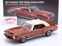 Pontiac GTO Judge Convertibile Anno di costruzione 1971 bronzo metallico 1:18 GMP