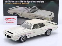 Pontiac GTO Judge Convertibile Anno di costruzione 1971 bianco 1:18 GMP