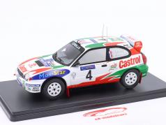 Toyota Corolla WRC #4 gagnant Chine Rallye 1999 Auriol, Giraudet 1:24 Altaya