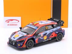 Hyundai i20 N Rally1 #11 3-й Rallye Monte Carlo 2023 Neuville, Wydaeghe 1:18 Ixo