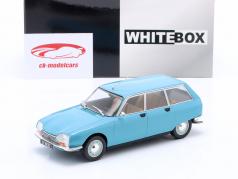 Citroen GS Break 建设年份 1971 浅蓝色 1:24 WhiteBox