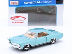 Buick Riviera 建设年份 1965 蓝色的 1:24 Maisto