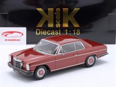Mercedes-Benz 280C/8 (W114) coupe Baujahr 1969 donkerrood metalen 1:18 KK-Scale