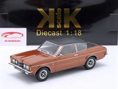 Ford Taunus GXL Coupe 建設年 1971 茶色 メタリックな / 黒 1:18 KK-Scale