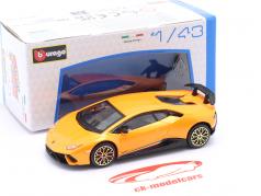 Lamborghini Huracan Performante year 2017 orange metallic 1:43 Bburago