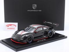 Porsche 911 (992) GT3 R zwart 1:18 Spark