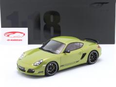 Porsche Cayman R Año de construcción 2012 verde 1:18 GT-Spirit