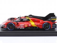 Ferrari 499P #51 победитель 24h LeMans 2023 Pier Guidi, Calado, Giovinazzi 1:43 Looksmart