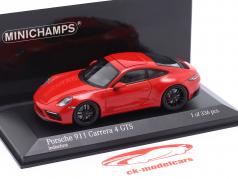 Porsche 911 (992) Carrera 4 GTS 2021 インディアンレッド 1:43 Minichamps