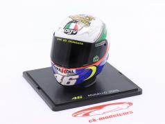 Valentino Rossi #46 ganhador Mugello MotoGP Campeão mundial 2005 capacete 1:5 Spark Editions
