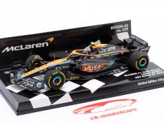 L. Norris McLaren MCL36 #4 6th Abu Dhabi GP 公式 1 2022 1:43 Minichamps