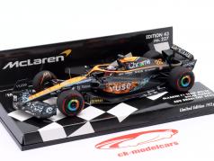 Oscar Piastri McLaren MCL36 #28 Abu Dhabi test formule 1 2022 1:43 Minichamps