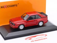 Audi Sport quattro Byggeår 1984 rød 1:43 Minichamps