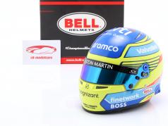Fernando Alonso #14 Aston Martin Aramco F1 Team formule 1 2024 helm 1:2 Bell