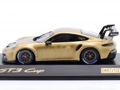Porsche 911 (992) GT3 Cup 5000 goud metalen 1:43 Spark