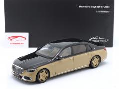Mercedes-Benz Maybach S-Klasse (Z223) 2021 negro / arena 1:18 Almost Real