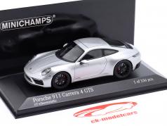 Porsche 911 (992) Carrera 4 GTS 2021 zilver 1:43 Minichamps