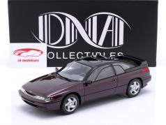 Subaru SVX 建設年 1991 暗赤色 メタリックな / 黒 1:18 DNA Collectibles