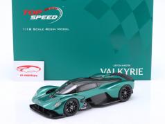 Aston Martin Valkyrie Anno di costruzione 2021 racing verde 1:18 TrueScale