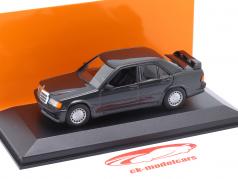 Mercedes-Benz 190E 2.3-16 (W201) 建設年 1984 黒 メタリックな 1:43 Minichamps