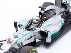 L. Hamilton Mercedes F1 W05 #44 Wereldkampioen formule 1 2014 1:18 Minichamps
