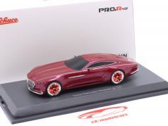 Mercedes-Benz Maybach Vision 6 Coupe 2016 ワインレッド メタリックな 1:43 Schuco