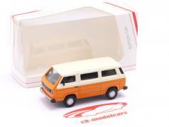 Volkswagen VW T3L バス オレンジ / 白 1:64 Schuco