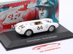 Porsche 550 Spyder #84 Umberto Maglioli 白色的 1:43 Spark